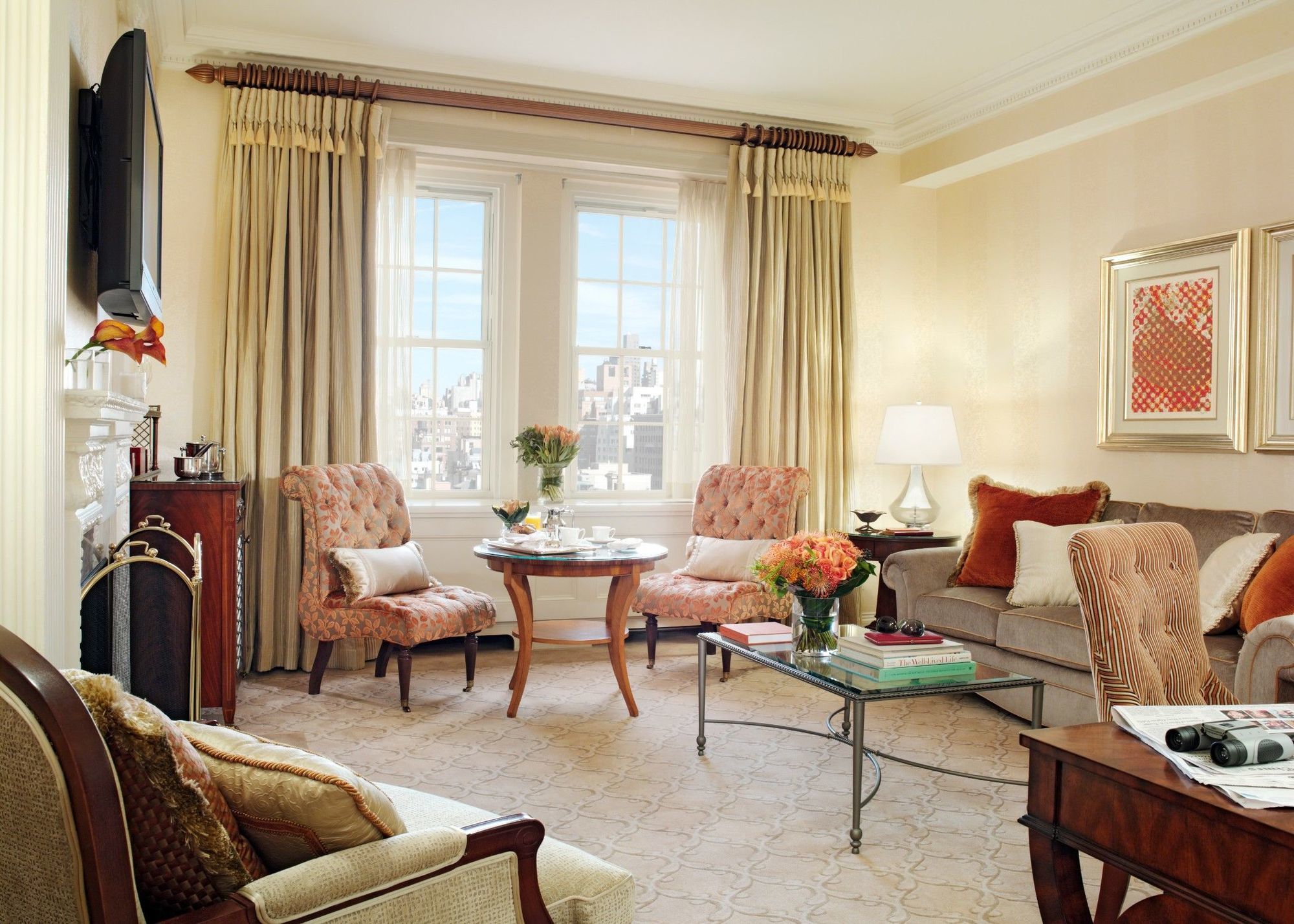 The Pierre, A Taj Hotel, New York Rom bilde Living room